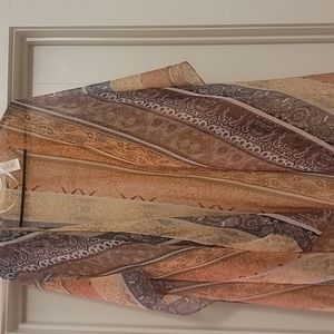 Simply Noelle multi orange shawl